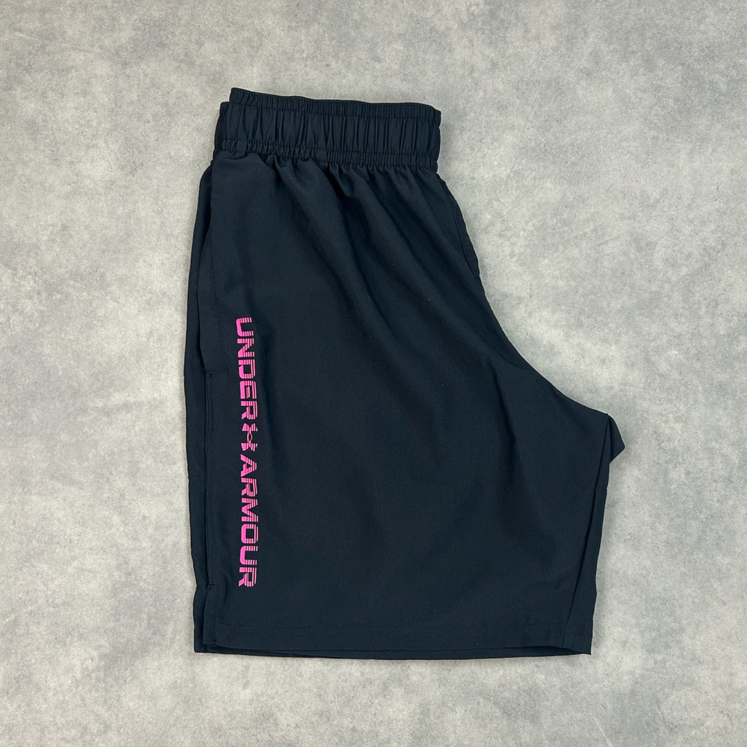Under Armour Tech Utility Shorts Black Pink