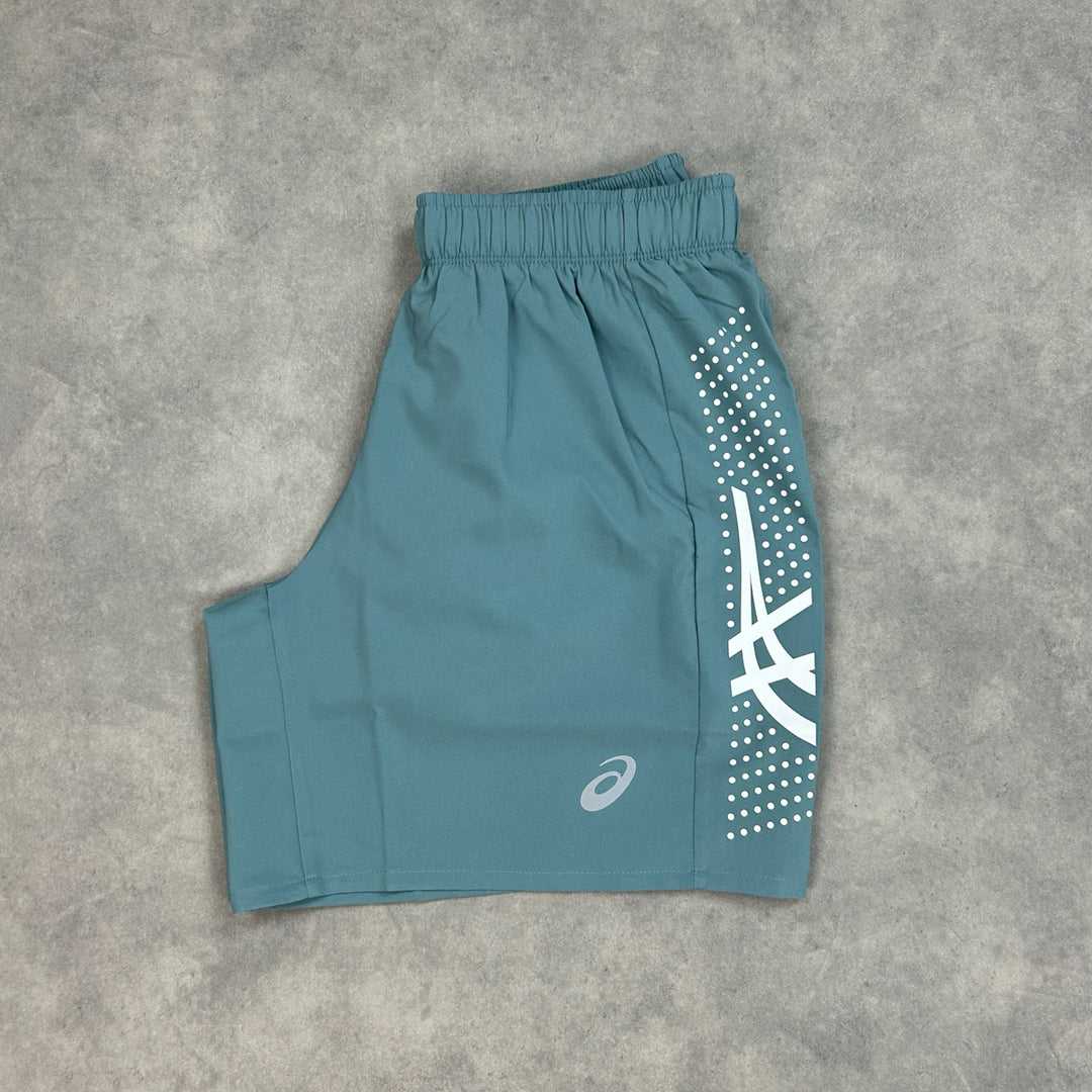 Asics Icon 5" Shorts Teal