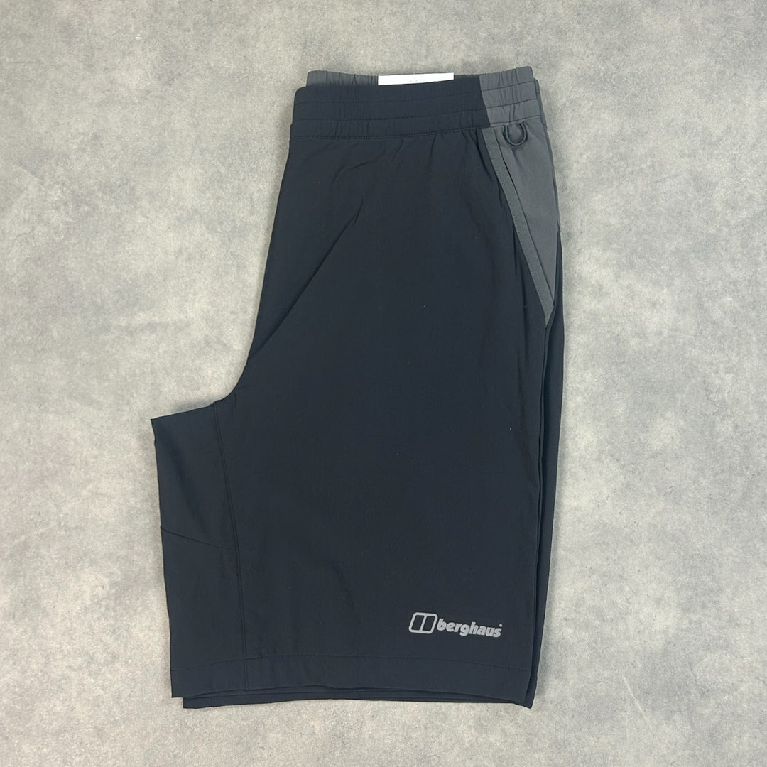 Berghaus Wandermoor Wind Shorts Black Grey