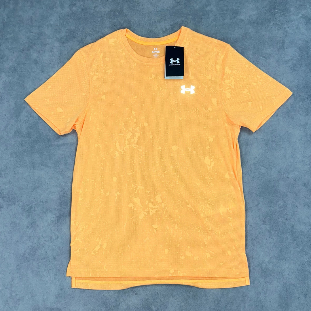 Under Armour Launch Splatter T-Shirt Nova Orange