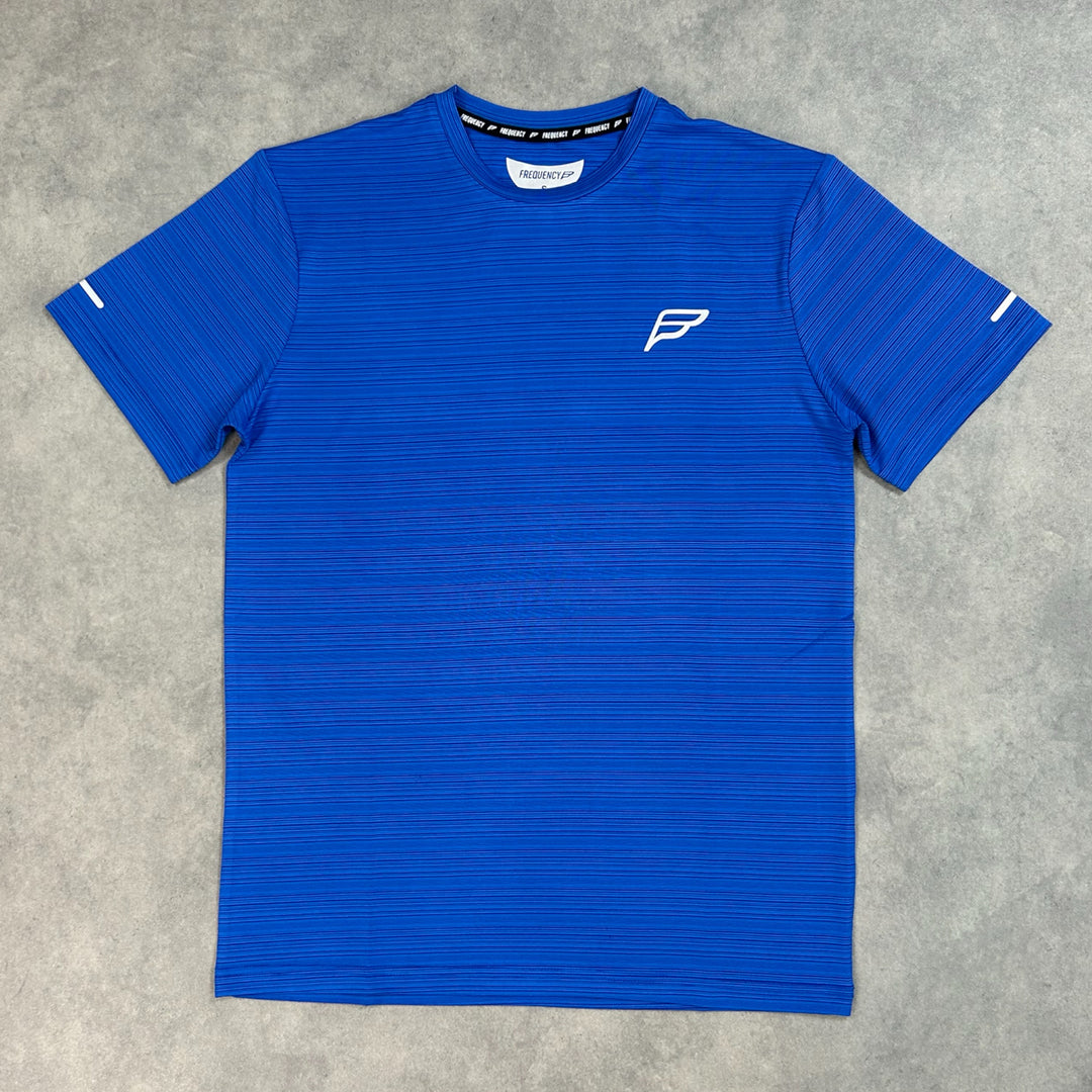 Frequency Motive T Shirt Royal Blue