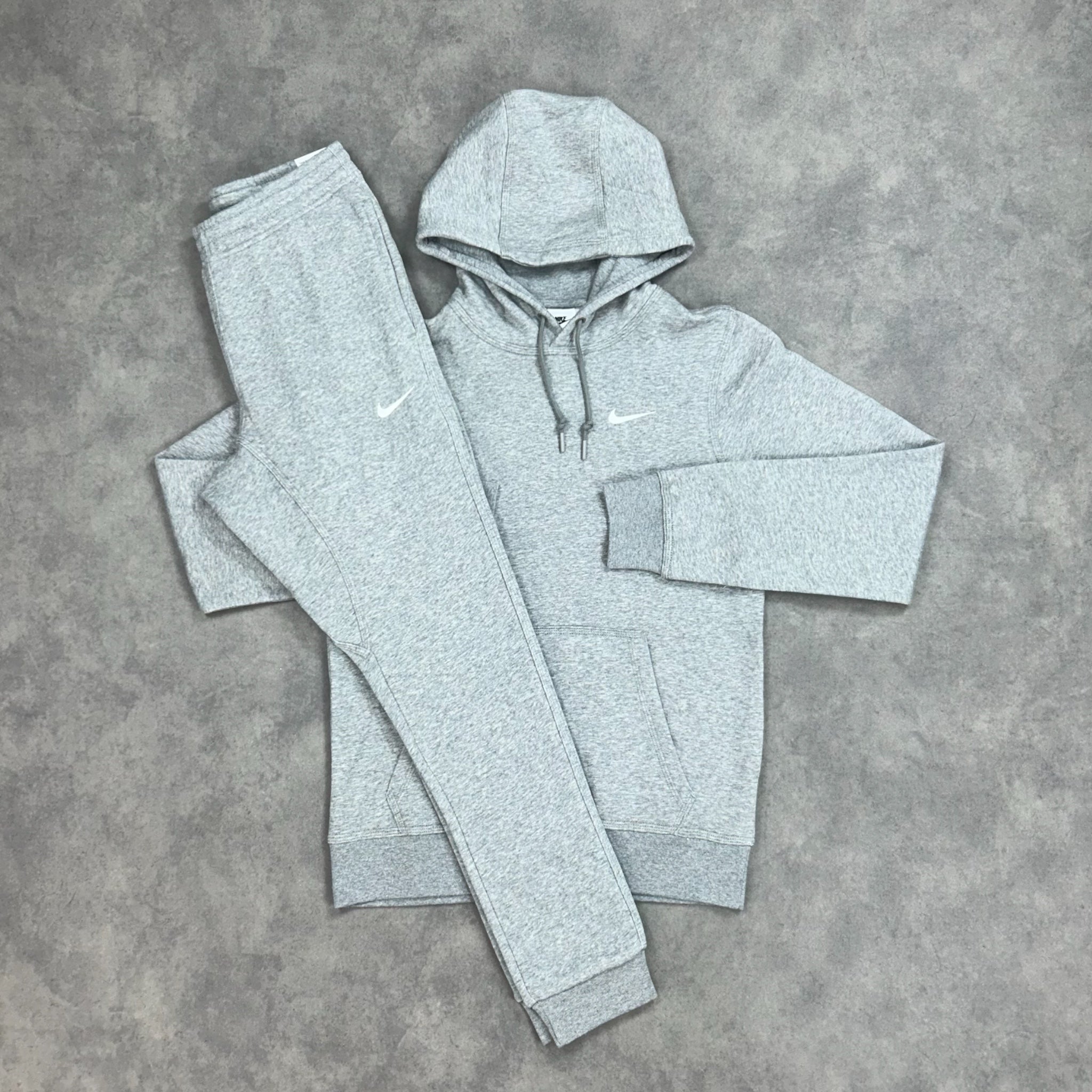 Nike fleece tracksuit online grey