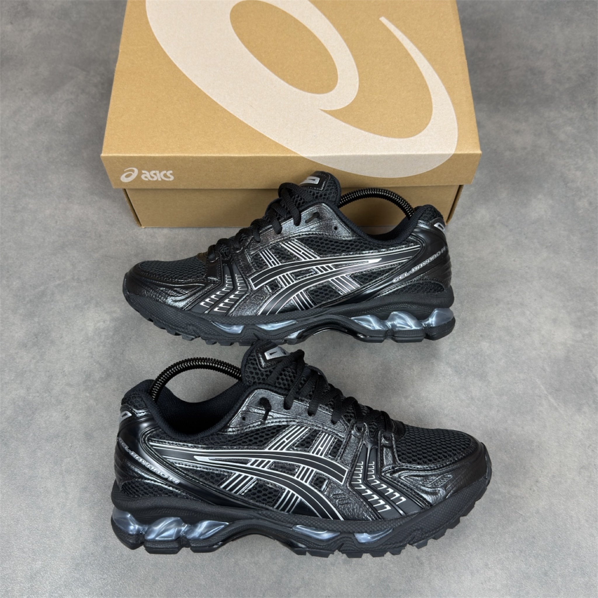 Asics Gel Kayano 14 Black Pure Silver – Pristine Fits