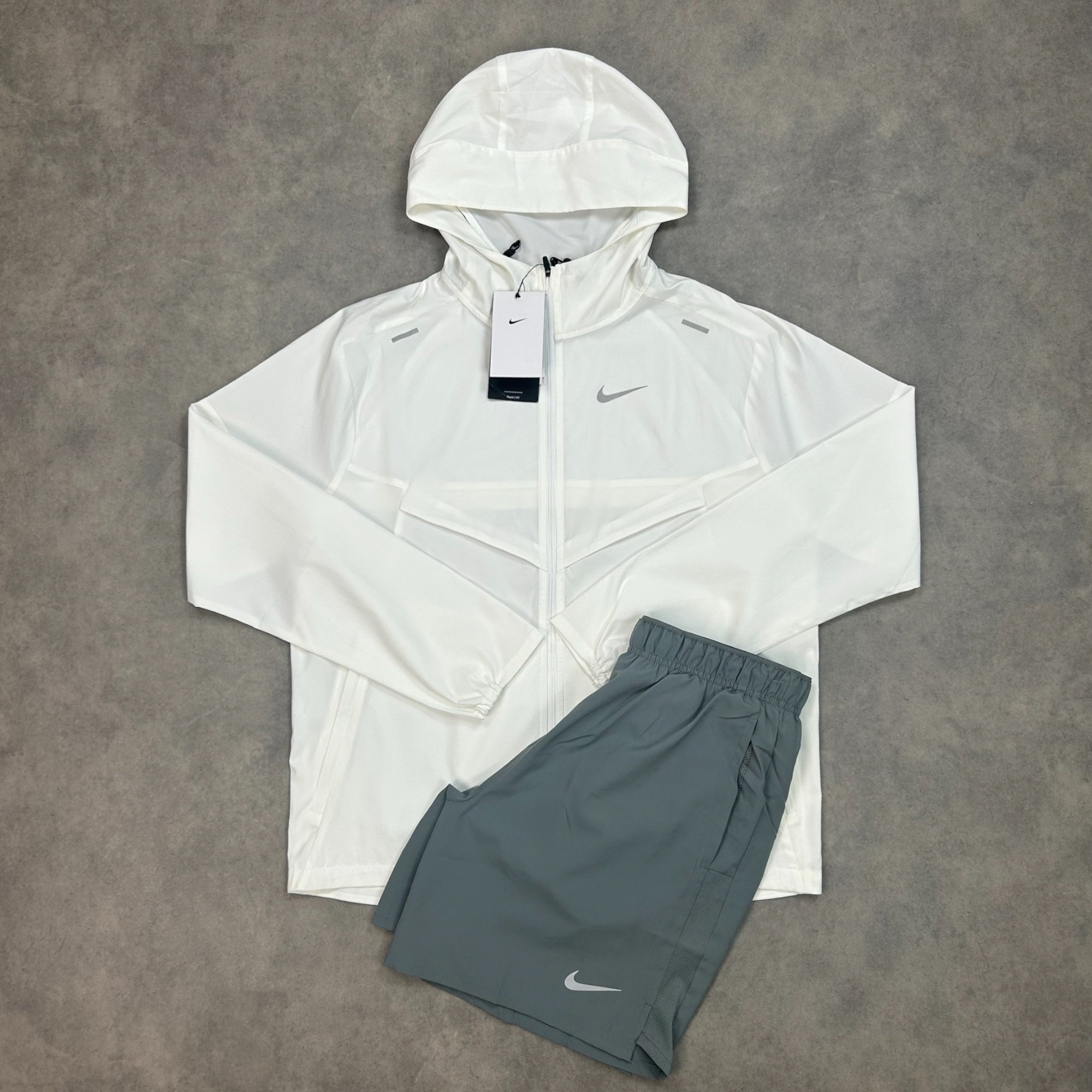 Nike Windbreaker Challenger Set White Grey Pristinefitsuk