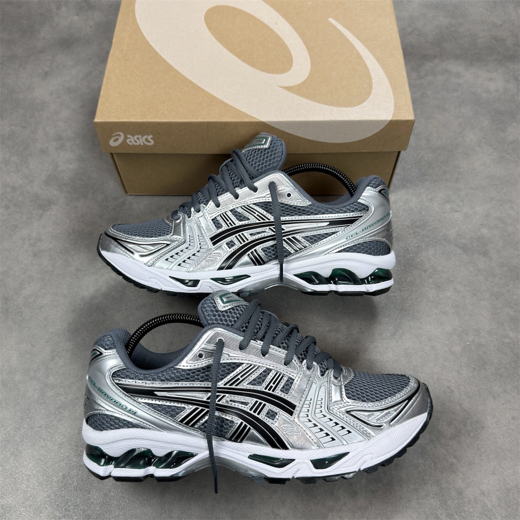 アイケア S Asics Kayano 14 Metropolis Jasper Green – Pristine Fits