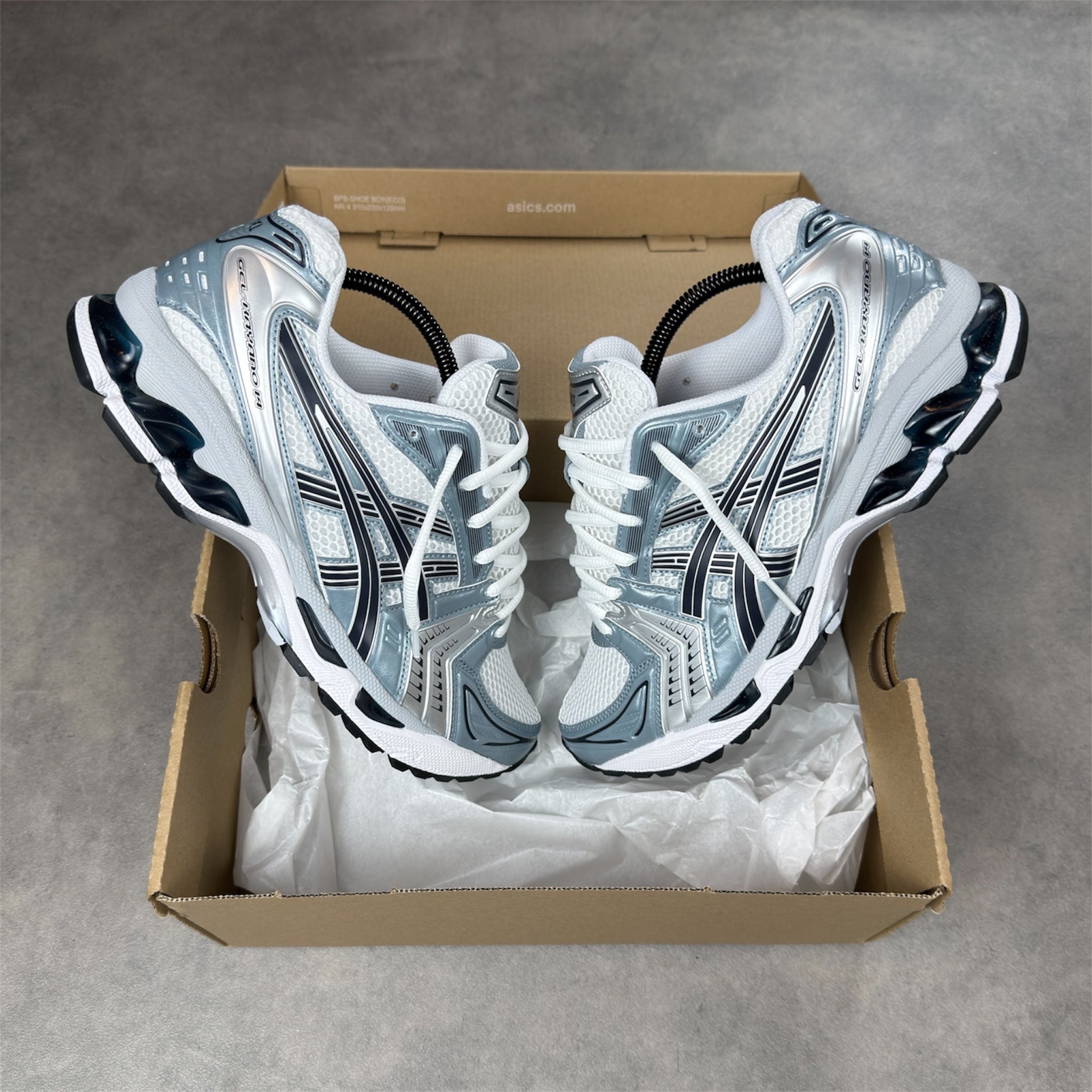 Asics Gel Kayano 14 White Fjord Grey – Pristine Fits