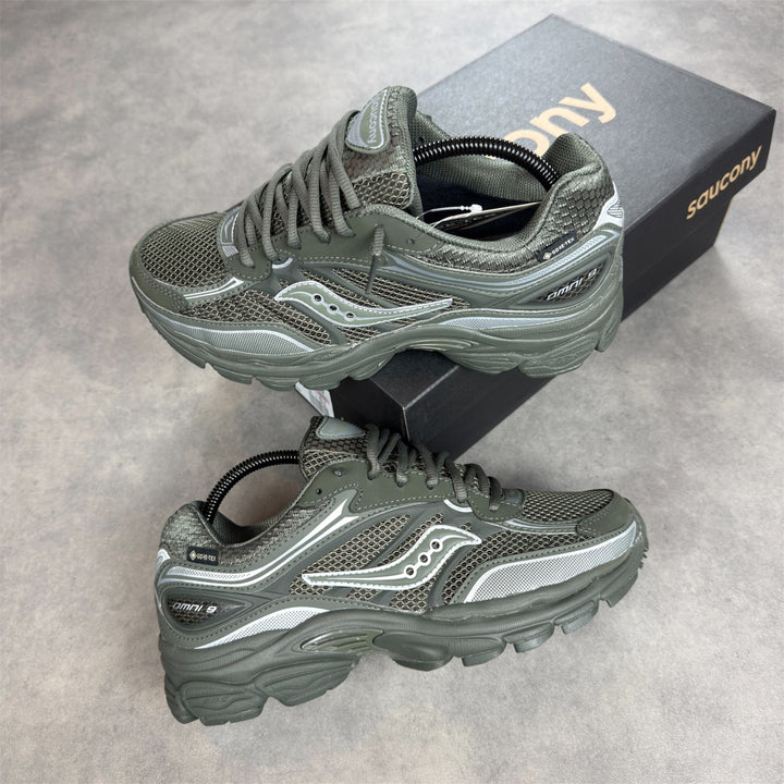 Saucony ProGrid Omni 9 GTX Fatigue Silver