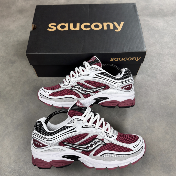 Saucony ProGrid Omni 9 Maroon White