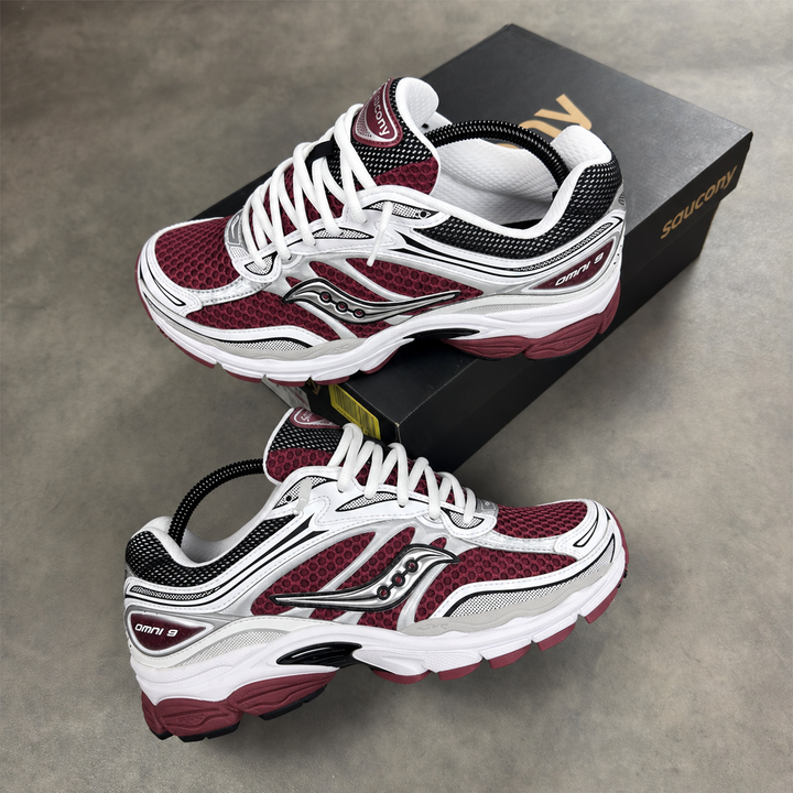 Saucony ProGrid Omni 9 Maroon White
