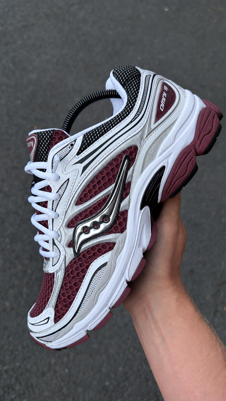 Saucony ProGrid Omni 9 Maroon White